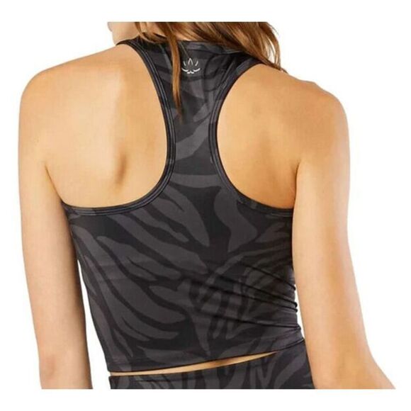 Beyond Yoga LP4462 Women's Sz L Black Lux First Class Cropped Yoga Tank Top - Picture 9 of 9